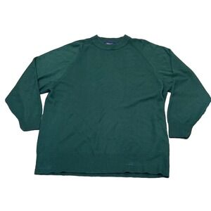 Vintage Forelli Classics Green Sweater US Size 1X Womens Pullover Crew Neck